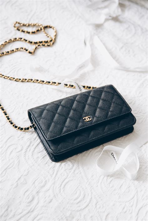 chanel chain wallet mini bag|chanel wallet on chain size.